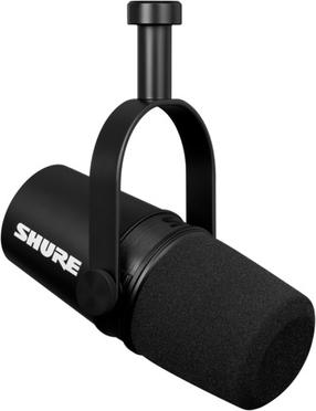 Darbvirsmas mikrofons Shure MV7X, melna krās.