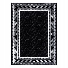Ковровая дорожка Hakano Mosse Frame, черный цв./серый цв., 300 см x 60 см
