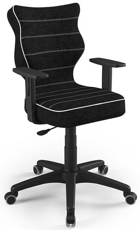 Vaikiška darbo kėdė Duo Size 6 VS01, 42.5 x 40 x 104.5 cm, juoda sp.