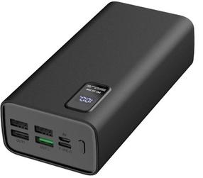 Akupank Platinet PMPB30WQC728B, 30000 mAh, must v.