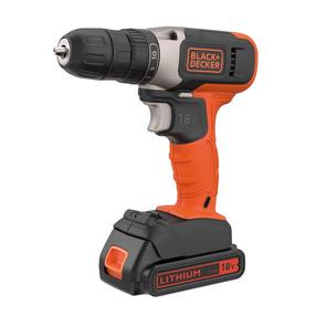 Akumulatora skrūvgriezējs - urbis ar bateriju Black & Decker BCD001C1-QW, 18 V, 1.5 Ah