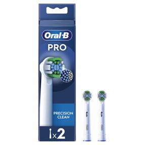 Elektrinio dantų šepetėlio galvutė Oral-B EB20-2 Precision Clean Pro, balta sp., 2 vnt.