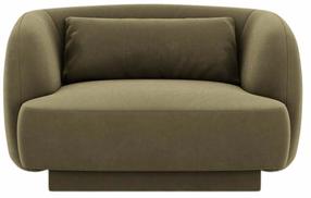 Krėslas Cosmopolitan Design Tulum Bluvel 77, žalia sp., 90 cm x 103 cm x 70 cm