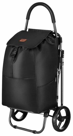 Iepirkumu soma ar riteņiem, ar saliekamo sēdekli Nils Extreme NC4303, melna krās., 40 l