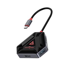 Адаптер Sbox Hexagon 6 IN 1, черный цв.