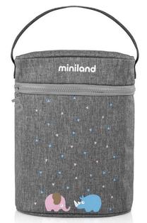 Gertuvės dėklas Miniland Thermibag Double, 0 mėn., aliuminis/tekstilė, pilka sp.
