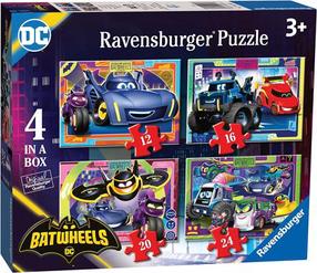 Пазл 4in1 Ravensburger Batwheels 4in1, 72 шт., многоцветный