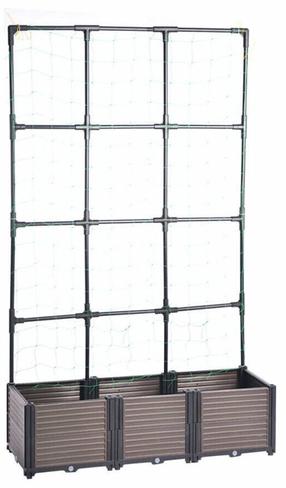 Pakelta lysvė, su atrama augalams Cultivo Grow Flat Set, 126 cm x 42 cm x 180 cm