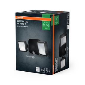 Prožektor liikumisanduriga, lakke või seina Ledvance Spotlight, 480 lm, IP54, must v.