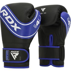 Боксерские перчатки RDX JBG 4 U-6oz, синий цв./черный цв., 6 oz
