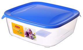 Dėžutė maistui Curver, 2.9 l, 23 cm x 23 cm, skaidri sp./mėlyna sp.
