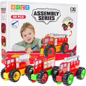 Konstruktors Stem Fire Trucks, 68 gab., daudzkrāsaina