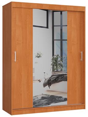 Spinta Akord 150 CLP, ruda sp., 60 cm x 150 cm x 200 cm, su veidrodžiu
