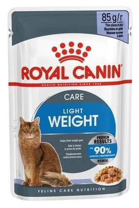 Mitrā kaķu barība Royal Canin Light Weight Care, vistas gaļa, 0.085 kg x 12 gab.