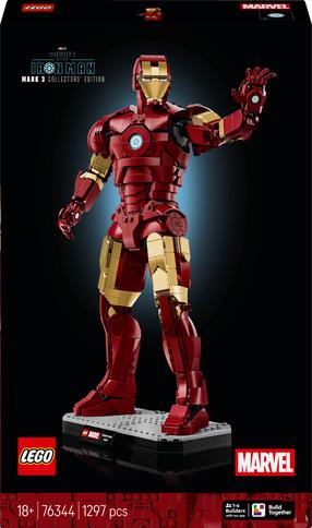 Konstruktors LEGO® | Marvel Iron Man Mark 3 Kolekcionāra izdevums 76344, 1297 gab.