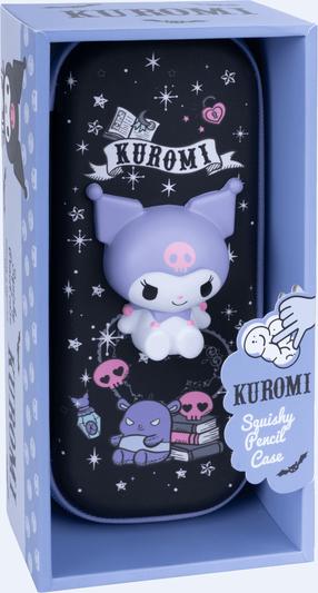 Penālis bez instrumentiem CoolPack Kuromi Squishy, 23 cm x 10 cm, melna krās./violeta krās.