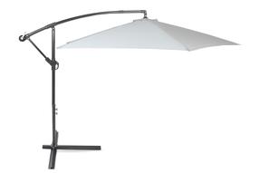 Dārza saulessargs Malabo, 300 cm, pelēka krās./gaiši pelēka krās.