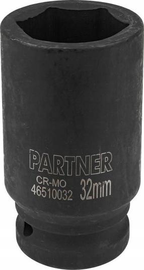 Dziļa sešstūra trieciena muciņa Partner 46510032, 32 mm, 3/4"