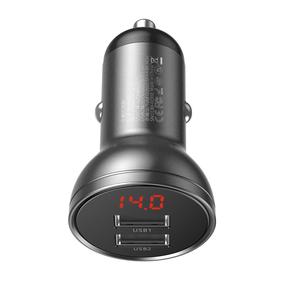 Auto laadija Baseus CCBX-0G, 2 x USB, must v., 24 W