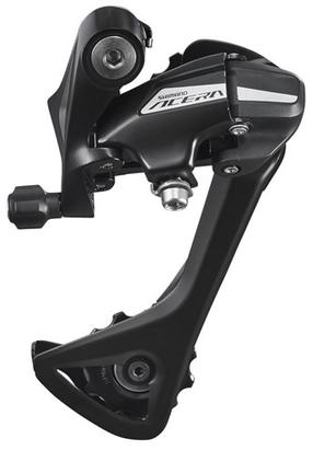 Aizmugurējais pārslēdzējs Shimano Acera M3000 RD-M3020-8, alumīnijs/metāls, melna krās.