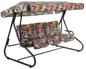 Lauko sūpynės Patio Milano Black Edition, žalia sp./įvairių spalvų, 220 cm x 134 cm x 157 cm