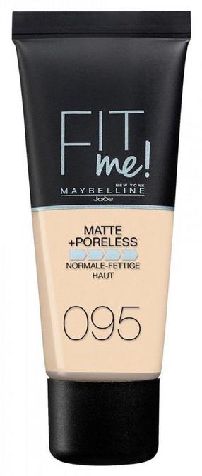 Skystas makiažo pagrindas Maybelline Fit Me Matte + Poreless, smėlio sp., 95 fair porcelain, 30 ml