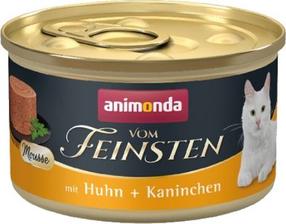 Mitrā kaķu barība Animonda Vom Feinsten Mousse, truša gaļa/vistas gaļa, 0.085 kg