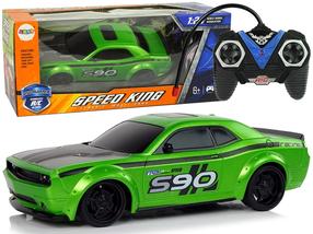 Rc автомобиль Lean Toys 10237, 1:24, черный цв./зеленый цв.