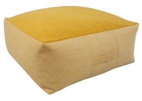 Pufas Home4you Lamb Bag P0066325, geltona sp., 80 cm x 80 cm x 30 cm
