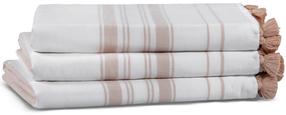  Vonios rankšluostis Foutastic One Side Striped 581CAN1342, ruda sp., 180 cm x 100 cm