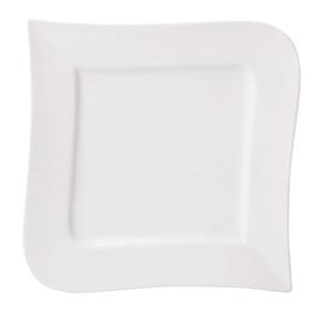 Taldrik magustoidu Ambition Fala Wave, 28.5 cm x 28.5 cm x 2 cm, valge v.