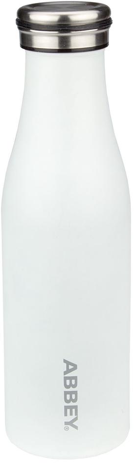 Joogipudelid- ja sheikerid Abbey 21WZ_WIT, valge v., roostevaba teras, 0.45 l