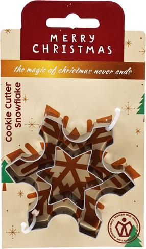 Ziemassvētku cepumu formiņas SNOWFLAKE 2, 9 cm x 9 cm