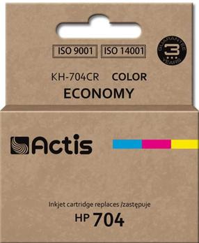 Картридж для струйного принтера Actis Standard KH-704CR, синий цв./красный цв./желтый цв., 9 мл