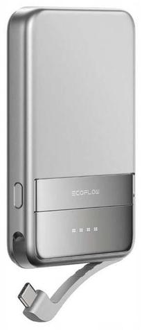 Nešiojamas įkroviklis (Power bank) EcoFlow Rapid 5000 Magnetic, 5000 mAh, 15 - 30 W, sidabro sp.