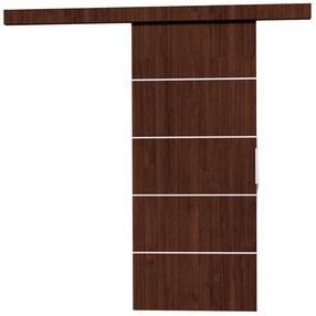Durvis Biella 106, bīdāmām iekšdurvīm, 205 cm, brūna krās.