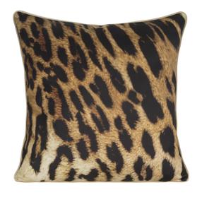 Dekoratyvinės pagalvėlės užvalkalas Ewa Minge Eva 15, ruda sp./juoda sp., 60 cm x 60 cm