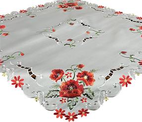 Staltiesė kvadratinė OH-246-B, raudona sp./žalia sp./pilka sp., 85 x 85 cm
