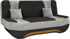 Sofa-lova Ewa Sawana 14, Sawana 21, juoda sp./pilka sp., 92 x 194 cm x 95 cm