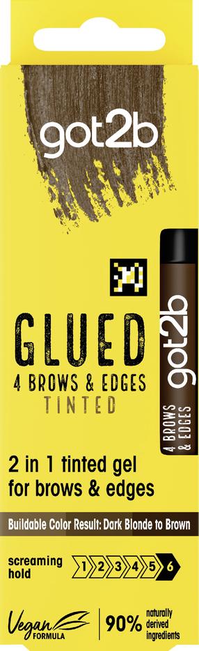 Гель для бровей Got2b Glued 4 Brows & Edges, 16 мл, коричневый цв.