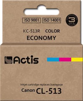 Картридж для струйного принтера Actis Standard KC-513R, синий цв./красный цв./желтый цв., 15 мл