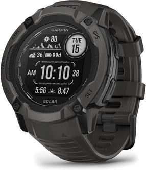 Viedais pulkstenis Garmin Instinct 2X Solar, grafīta krās.