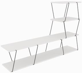 TV-laud Kalune Design Ilgaz, valge v., 150 cm x 30 cm x 93 cm