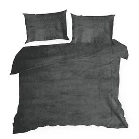 Gultas veļas komplekts Flano 2, grafīta krās., 70 x 80 cm, 200 x 220 cm