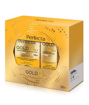 Veido kremų rinkinys Dax Perfecta Gold Q10, 65 ml, 50+, 2 vnt.