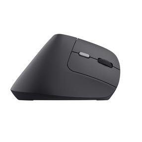 Belaidė kompiuterinė pelė Trust BAYO II ERGONOMIC, usb type-c, juoda sp./pilka sp.