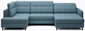Kampinė sofa Berrto Toscany 40, mėlyna sp., dešininė, 165 x 306 cm x 100 cm