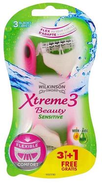 Skustuvas Wilkinson Sword Xtreme 3 Beauty Sensitive, 4 vnt