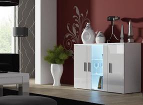 Spintelė Cama Meble Soho S7 120, balta, 120 cm x 41 cm x 80 cm