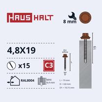 Savisriegis Haushalt, 4.8 mm x 19 mm, 15 vnt.